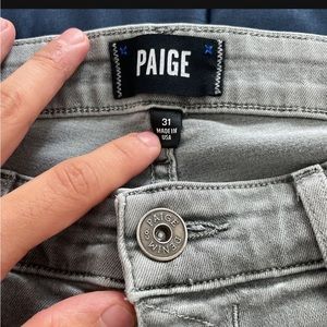 Paige Jeans: Grey, Size 31, used only a couple of times, freshly cleaned